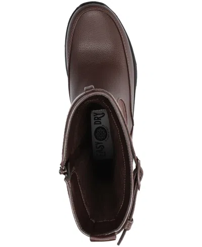 Easy Street Womens Blizzard Flat Heel Booties In Blue