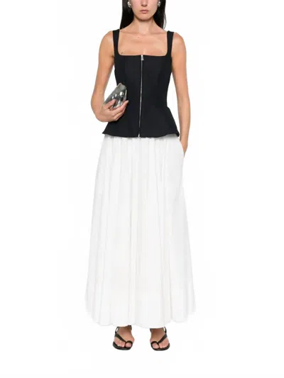 Simkhai Womens Black Multi Jolynn Scoop-neckline Woven Midi Dress