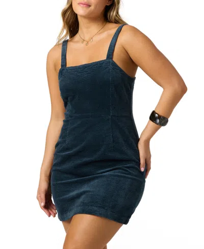 O'neill Juniors' Langford Square-neck Mini Dress In Blue