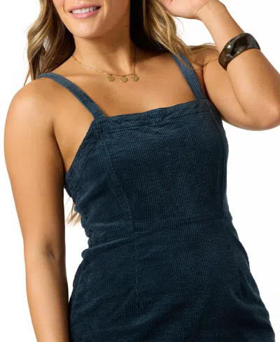 O'neill Juniors' Langford Square-neck Mini Dress In Blue