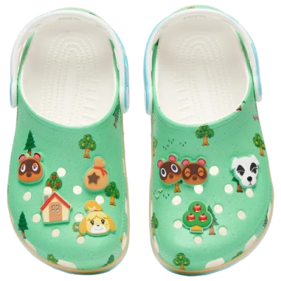 Crocs Big Kids Animal Crossing Classic Clog Sandals From Finish Line In Animal Print