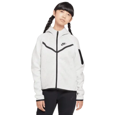 Nike Boys   Tech Fleece Full-zip Hoodie In White