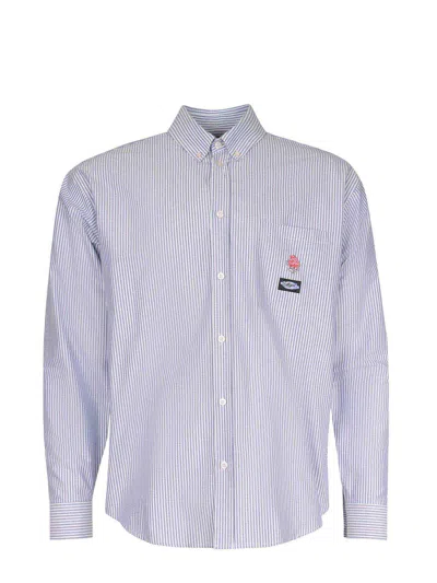 Msgm Long Sleeve Shirt In Blue