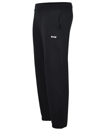 Msgm Pants Made Of Cotton In Black
