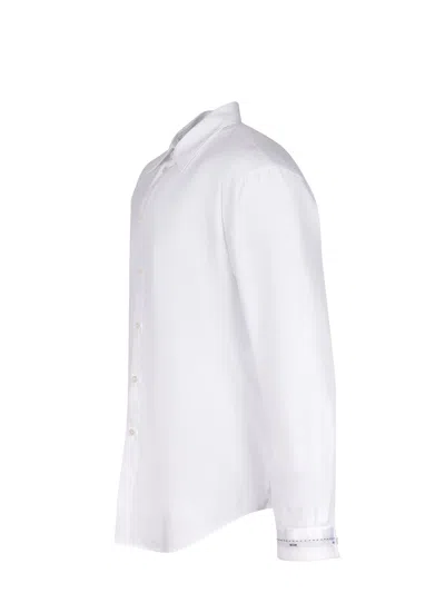 Msgm Buttoned Long-sleeve Shirt In White