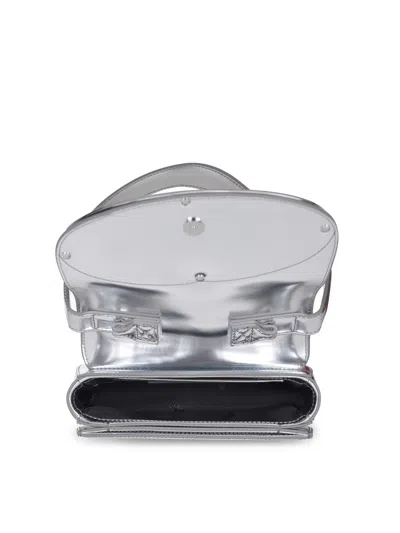 Diesel 1dr Shoulder Bag In Mirrored Leather Color Silver