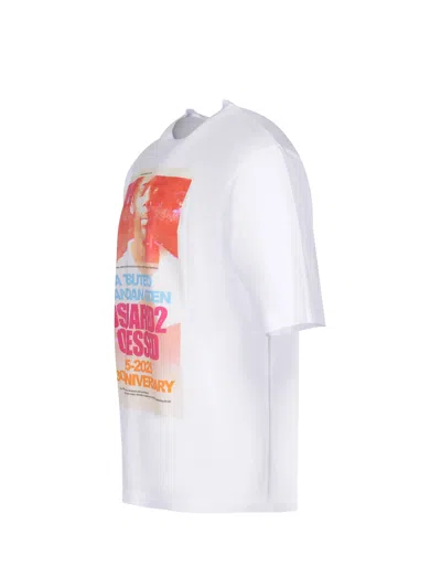 Dsquared2 Dsquared White Cotton T-shirt In White