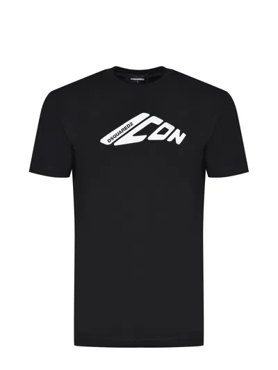 Dsquared2 Dsquared Men Cotton T-shirt In Black