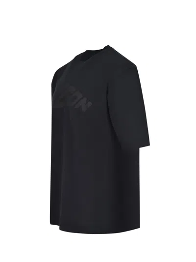 Dsquared2 Logo Crew Neck Cotton T-shirt In Animal Print