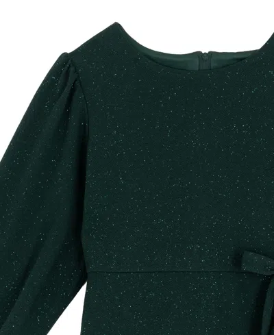 Rare Editions Girls 7-16 Ruffle Detail Wrap Dress In Green