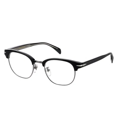 David Beckham Demo Oval Men's Eyeglasses Db 1012 0bsc 49 In Black
