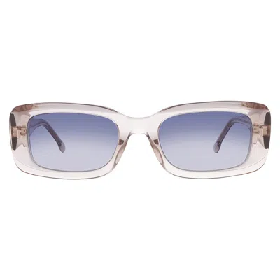 Carrera Blue Shaded Rectangular Ladies Sunglasses  3014/s 010a/08 53 In Neutral