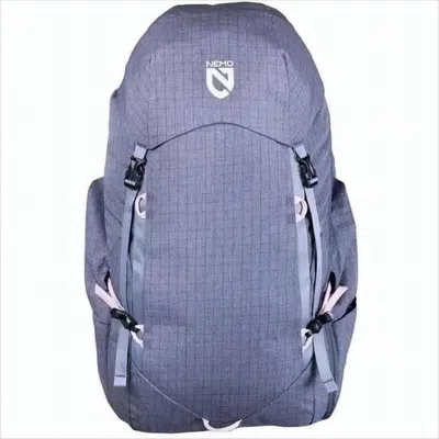 Nemo Textured Blue Structured Backpack With Adjustable Straps In White