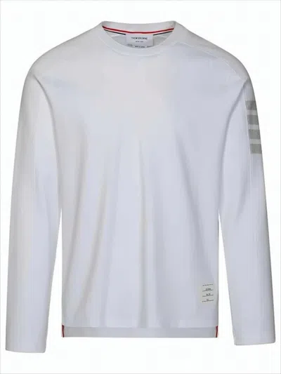 Thom Browne Long-sleeve Cotton T-shirt In White