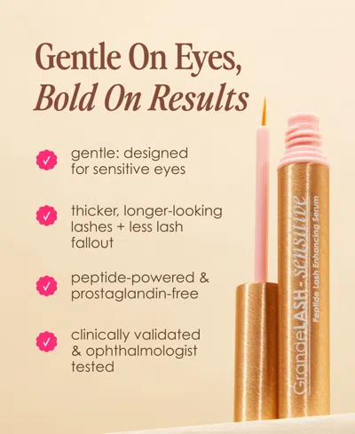 Grande Cosmetics Grandelash-sensitive Peptide Lash Enhancing Serum In Gold