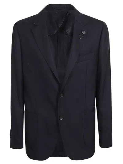 Lardini Wool Blazer With Comfort And Tailored Fit In Multi