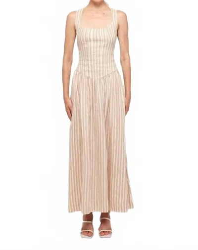 S/w/f Fitted Bodice Midi Dress In Oneway In Neutral