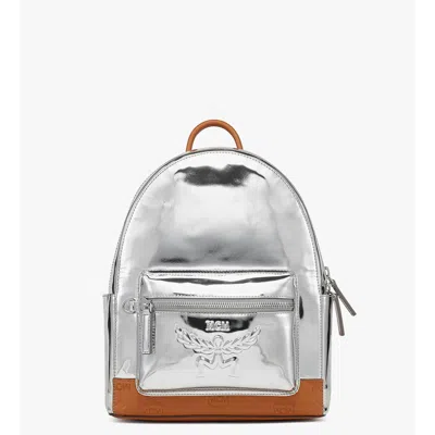 Mcm Stark Leather Backpack Small In Multi