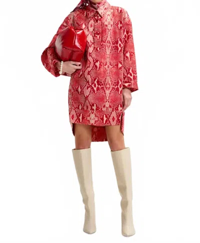 Essential Antwerp Illuminata Dress In Orange/red In Red