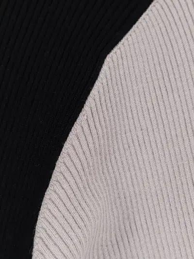 Ixos Asymmetrical Ribbed Knit Sweater In Multi