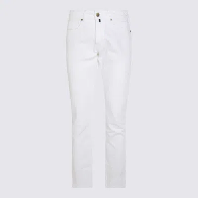 Incotex White Cotton Jeans In White