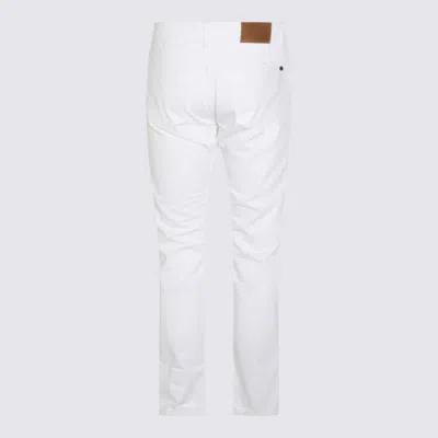 Incotex White Cotton Jeans In White