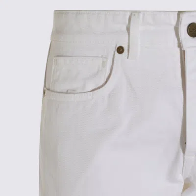 Incotex White Cotton Jeans In White