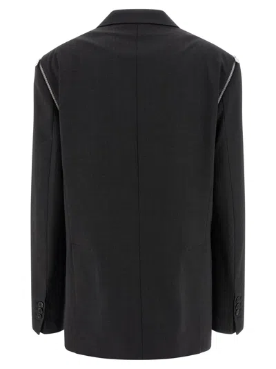 Dsquared2 X Bettter Double-breasted Zip Blazer In Black