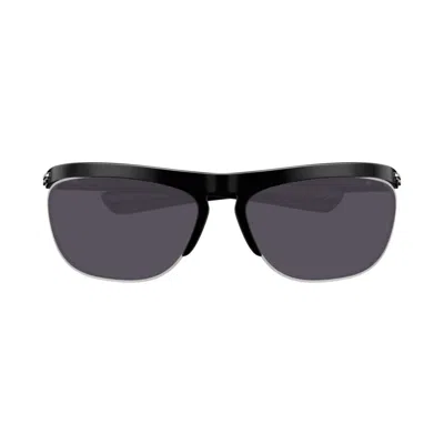 Bottega Veneta Speed Rectangular Sunglasses In Black