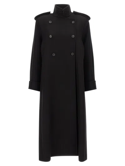 Khaite Donna Coat In Black