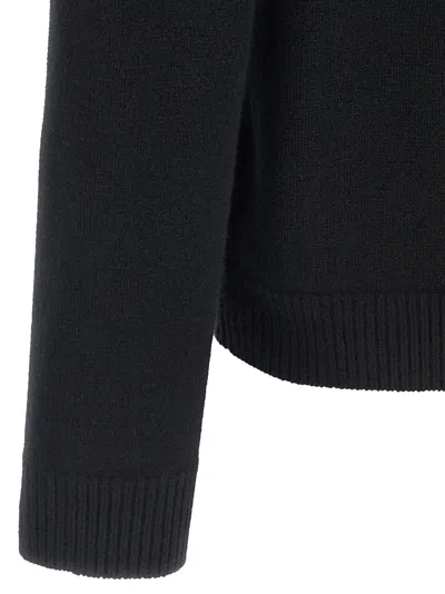 Maison Kitsuné Black Fox Head Cardigan With Buttons Closure In Black