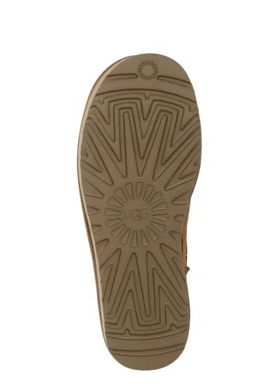 Ugg Beige Suede Ankle Boots In Nude