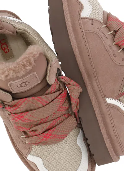 Ugg Webbing Heel Strap Logo Patch Sneakers In Brown