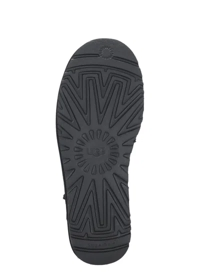 Ugg Low-cut Slip-on Boots With Twinface Lining And Textured Sole In Black