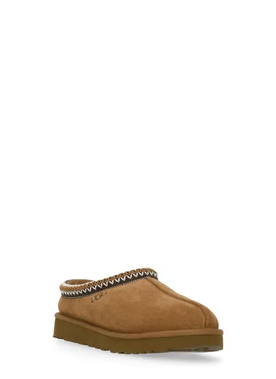Ugg Tasman Slipper-mule In Leather Color Suede In Brown