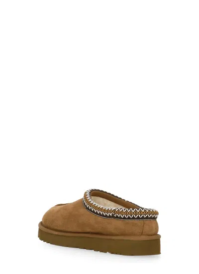 Ugg Tasman Slipper-mule In Leather Color Suede In Brown