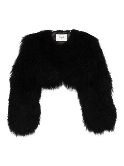 Ducie Becca Shearling Jacket In Black