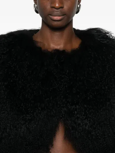 Ducie Becca Shearling Jacket In Black