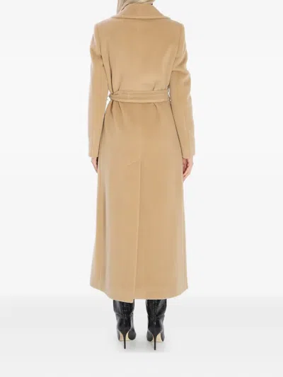 Tagliatore Maxi Coat With Belt Loops And Pockets In Brown