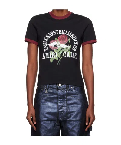 Amiri Eagle Ringer T-shirt In Black