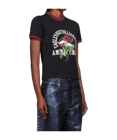 Amiri Eagle Ringer T-shirt In Black