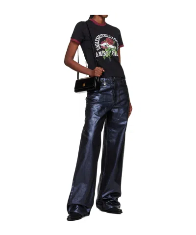 Amiri Eagle Ringer T-shirt In Black