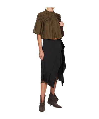 Isabel Marant Étoile Carmen Top In Brown