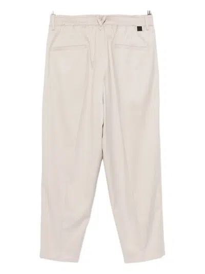 Low Brand Pleated Straight-leg Trousers In Neutral