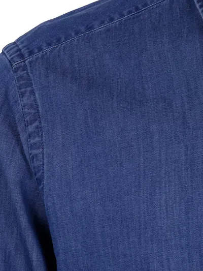 Tintoria Mattei Button-up Denim Shirt In Blue