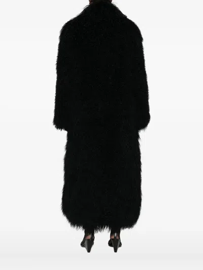 Ducie Faye Shearling Coat In Black