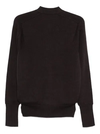 Studio Nicholson Trey Superkid Mohair Cardigan In Brown