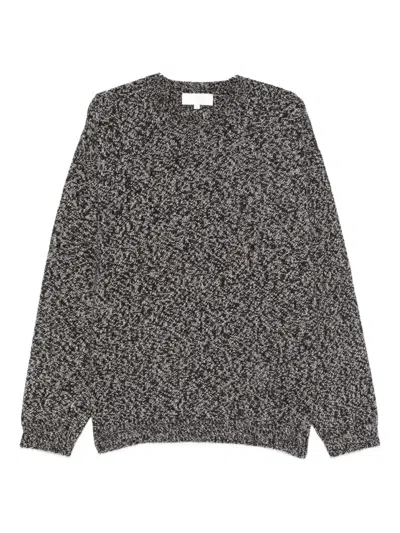 Studio Nicholson Textured Multicolour Sweater With Dynamic Pattern In Multi