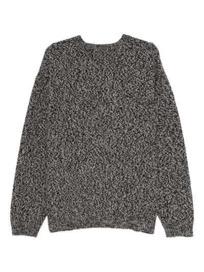 Studio Nicholson Textured Multicolour Sweater With Dynamic Pattern In Multi