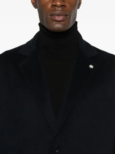 Manuel Ritz Single-breasted Coat In Black